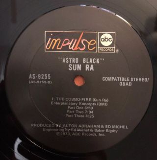 Sun Ra - Astro Black - 1973 Quad 1st Press AS - 9255 (NM) Ultrasonic 4
