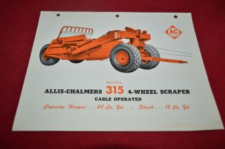 Allis Chalmers 315 4 - Wheel Scraper Dealers Brochure Amil12 Ver3