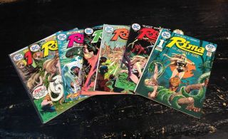 Rima Jungle Girl 1 - 7 Complete Series Set Dc Comics 1974 Vg - Fn Kubert