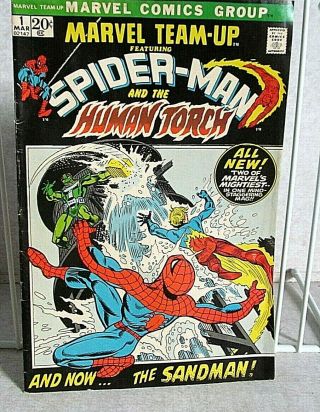 Rare Marvel Spider - Man And The Human Torch 1971 Number 1