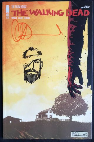 Walking Dead 193 W/adult Carl Re - Mark & Signed By Charlie Adlard 1st Print