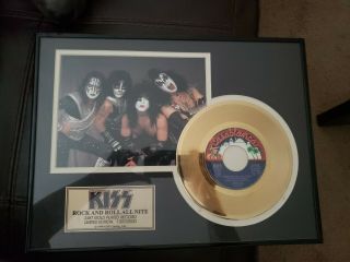 Kiss 24kt Gold Rock And Roll All Nite Collectable
