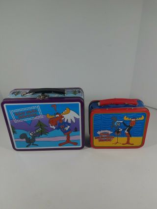 The Adventures Of Rocky And Bullwinkle And Friends 1997 Tin Lunch Boxs 38 & 42