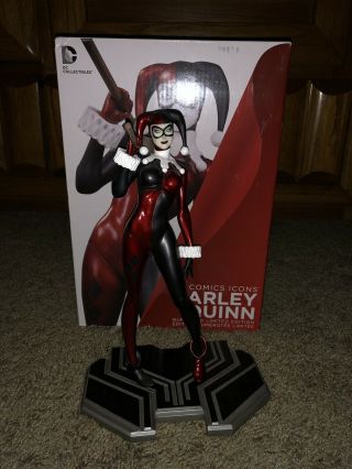 2 Statues: Dc Comics Icons Harley Quinn And The Joker Numbered Limited Editions