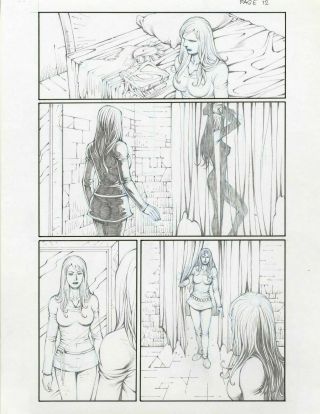 Red Sonja Sanctuary Pages 12 And 13 By Noah Salonga