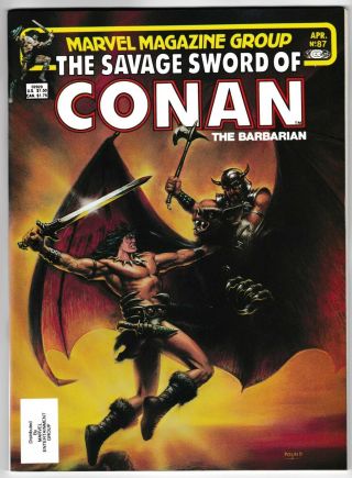 1983 Savage Sword Of Conan 87 [ Nm/mint 9.  8] Great Cover Cgc Worthy