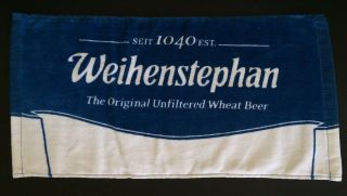 Weihenstephan Germany German Wheat Beer 1 - Sided Bar Pub Cotton Towel W Logo