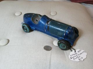 Hubley Vintage Kiddie Toy 7 Inch Indy Style Racer Cast Metal 1940 
