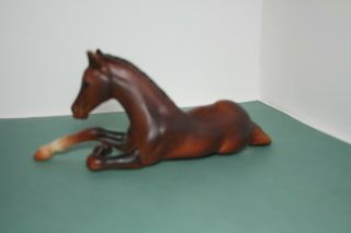 Breyer Reeves Brown Horse Pony Colt Laying Down Figure Toy 3