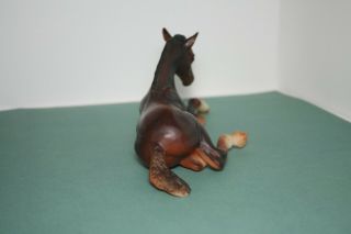 Breyer Reeves Brown Horse Pony Colt Laying Down Figure Toy 4