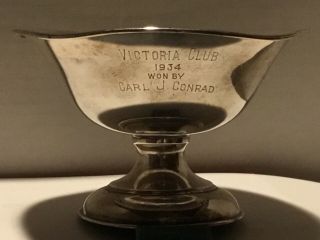 1934 Sterling Silver Trophy,  Victoria Private Country Club,  Riverside Ca,  Conrad