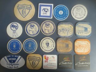 19 Different Canterbury Bankstown Rugby Leagues Club Collectable Coasters