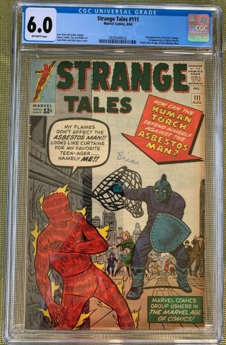 Strange Tales 111 Cgc 6.  0 - - 1st Baron Mordo 2nd Doctor Strange