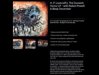 H.  P.  Lovecraft.  The Dunwich Horror Lp And Poster.  Limited Edition Factory