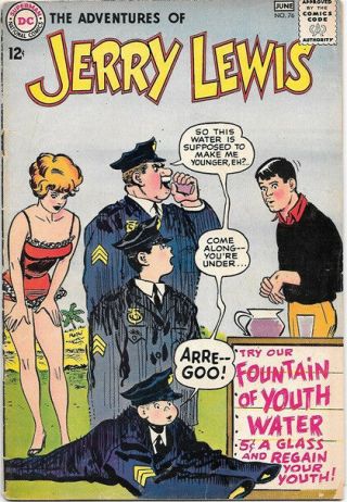 The Adventures Of Jerry Lewis Comic Book 76 Dc Comics 1963 Fine - /fine