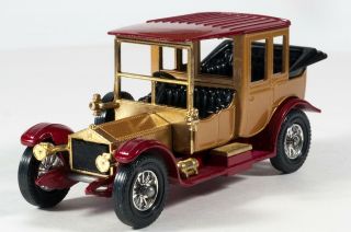 Dealer Dave 1912 Rolls Royce Y - 7 GOLD Matchbox Models of Yesteryear 3