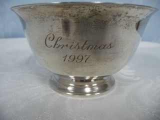 PRE - OWNED TIFFANY & CO.  MAKERS STERLING FOOTED BOWL 23614 2