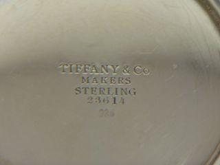 PRE - OWNED TIFFANY & CO.  MAKERS STERLING FOOTED BOWL 23614 5