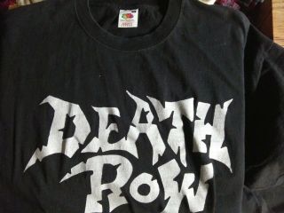 Death Row Pentagram Place Of Skulls Shirt Xl 2009 Trouble Doom Signed Flyer