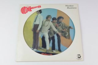 The Monkees Monkee Business Rare Picture Disc Vinyl Lp Album Euc D1141