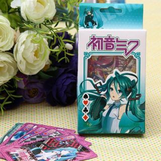 Japanese Anime Hatsune Miku Paper Game Playing Cards Poker Cards