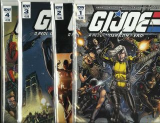 G.  I.  Joe A Real American Hero Silent Option 1 - 4 - Complete Series - Nm 9.  4