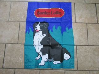 Best Of Breed Border Collie Flag Handcrafted Of 420 Denier Nylon 28 " X 40 " 1998