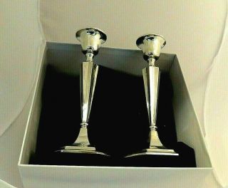 Antique solid silver candlesticks,  Chester,  Clarke & Sewell,  1819. 3