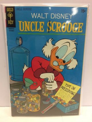 Walt Disney Uncle Scrooge 89 Comic Book Gold Key 1970