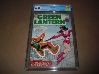 Green Lantern 16 Cgc 6.  0 From 1962 Origin & 1st App Star Sapphire Dc Not Cbcs