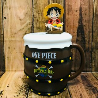 One Piece Luffy Mug & Bottle Cap Figure Universal Studios Japan