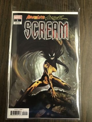 Absolute Carnage: Scream 1 (2019) Ryan Brown 1:50 Variant Cover Marvel Comics 2