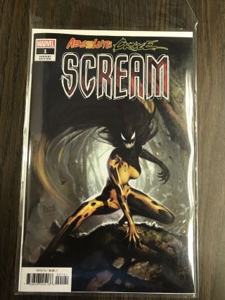 Absolute Carnage: Scream 1 (2019) Ryan Brown 1:50 Variant Cover Marvel Comics 4