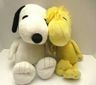 Peanuts Snoopy And Woodstock Plush Approx 13 "