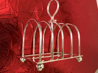 Victorian Sterling Silver Toast Rack - William Hutton & Sons - London - 1900