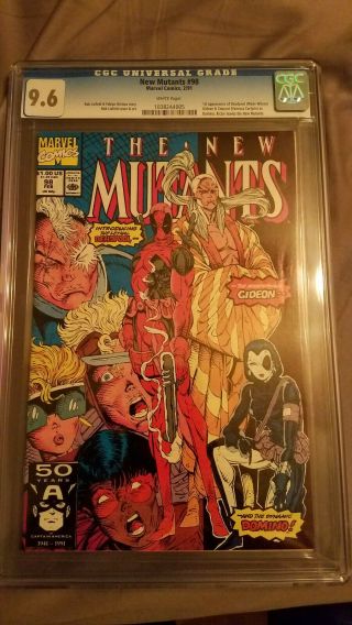 The Mutants 98 Cgc 9.  6 Nm,  (feb 1991,  Marvel) 1st Deadpool