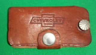 Vintage Chevrolet Leather Key Case Terrill - Phelps Phone 2 - 1771 Springfield,  Mo
