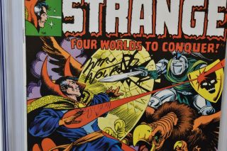 Doctor Strange 22 1977 CGC Grade 9.  2 Signature Series Signed by Marv Wolfman 3