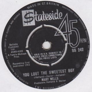Mary Wells You Lost The Sweetest Boy / What 
