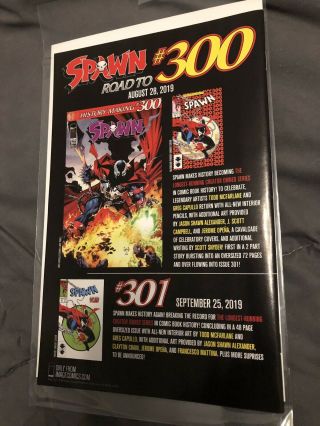 SPAWN 299 SAN DIEGO COMIC CON EXCLUSIVE 2019 MCFARLANE,  VARIANT COVER 1 OF 500 4