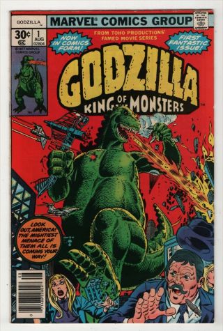 Godzilla King Of The Monsters 1 Comic Book 1st Appearance 1977 Marvel Toho