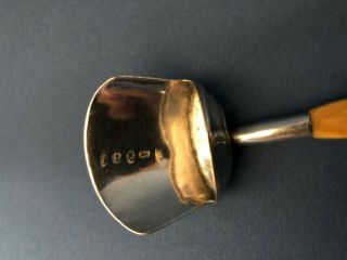 Antique Georgian Sterling Silver Tea Caddy Spoon Samuel Pemberton Birmingham 6