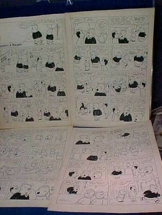 1960s Tubby Little Lulu 4 Panels Comic Book Art By John Stanley