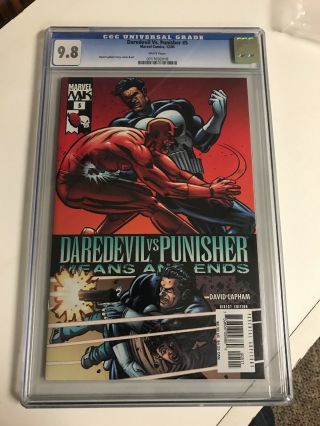 Daredevil Vs.  Punisher 5 2005 Cgc 9.  8 White Pages Marvel