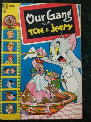 Our Gang With Tom And Jerry 44 Mid - Grade See Scan