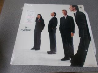 Tin Machine Self Titled Lp In Shrink With Hype Sticker And Promo Picture Emi