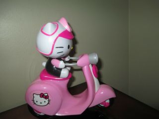 Sanrio Hello Kitty Sitting On A Hello Kitty Plastic Toy Scooter Pink & White 7 "