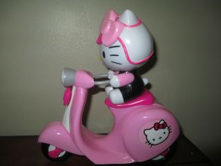 Sanrio Hello Kitty Sitting On A Hello Kitty Plastic Toy Scooter Pink & White 7 