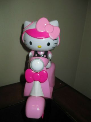 Sanrio Hello Kitty Sitting On A Hello Kitty Plastic Toy Scooter Pink & White 7 