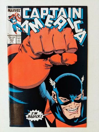 Captain America 354 | Nm,  9.  6 | 1st John Walker / U.  S.  Agent | 1989